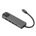 Pikkukuva 1 / 5: 4k 5 in 1 USB Type C -keskitinadapteri Mac Book Pro Thunderbolt 3 USB-C -laturille PD