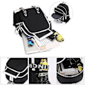 Miniatyrbild 2 av 4: Marshmello Backpack Usb Rechargeable Backpack Large Capacity Student School Bag Color-4