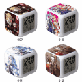 Miniatyrbild 4 av 4: Genshin Impact Anime Surrounding Mute Night Light Led Color Changing Function Cartoon Colorful Alarm Clock-a11