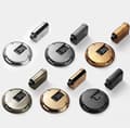 Miniatyrbild 2 av 5: Self-Locking Door Stopper With Adjustable Height color Gold