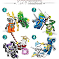 Miniatyrbillede 2 af 4: 48 Phantom Ninja Minifigurer Vs. Basilisk Med Våben Børns Pædagogiske Samle Byggeklodser Legetøj