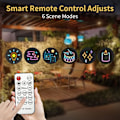 Miniatyrbild 5 av 5: Led Outdoor String Lights,15m 20psc Bulbs Warm White Garden Festoon String Light With Remote &timer, Waterproof String Lights UK Plug