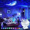 Miniatyrbillede 3 af 5: Galaxy Projektor Natlampe Projektor Stjerneprojektor Med Justerbar Lysstyrke