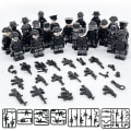 Miniatyrbillede 2 af 2: Sort Swat 22 Små Partikler Samlet DIY Byggeklodser