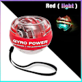 Pikkukuva 1 / 4: Rannekehyvä Itsekäynnistyvä Gyroskooppi Powerball Gyro Power Käsipallo Lihas Red with light