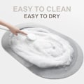 Pikkukuva 4 / 4: Erittäin Imukykyinen Kylpymatto Nopeasti Kuivuva Kylpyhuoneen Matto Liukumaton Eteisen Ovimatto Nappa Nahka Lattiamatot WC-Matto Kodin Sisustus 02 Gray 60x90cm