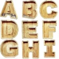Miniatyrbild 2 av 4: Wooden Monogram Piggy Bank Capital Letter Money Bank Initials Piggy Bank Birthday Gift For Kids A-z H