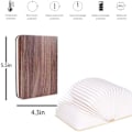 Miniatyrbild 3 av 4: Lamp Book, Folding Mood Light, Novelty Led Night Light Usb Large Capacity Eechargeable, Home & Office Decor Gift Ideas (large)