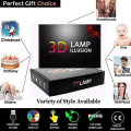 Miniatyrbild 3 av 3: 3D Illusion Lamp 7 Colors Optical Change Touch Light USB and Remote Control Art Deco Make A Romantic
