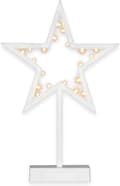 20 LED Dekorativ Lys Stjerne Kald Varm Hvit Julestjerne Lys Dekorativ Stjerne