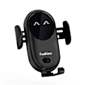 Miniatyrbilde 2 av 4: Smart bil trådløs lader mobiltelefonholder automatisk sensor bilholder Black