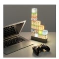 Miniatyrbild 3 av 4: Building Block Desk Lamp Diy Stitching Table Lamp Toys Usb Charge