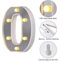Miniatyrbillede 4 af 5: LED Marquee Bogstav Lys 26 Alfabet Lysende Bogstaver Skilt Perfekt Til Natlys Bryllup Fødselsdagsfest Julelampe Hjemmebar Dekoration B09 O