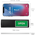 Miniatyrbild 3 av 5: Open Closed Sign, Open Signs Privacy Slide Door Sign Indicator Silver-open close sign