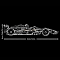 Pikkukuva 3 / 4: Formula 1 -kilpa-automallin rakennuspalikat Tiililelusetti Lahjat Lapsille Pojille Tytöille