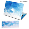 Miniatyrbild 1 av 5: Creative Hard Shell & Keyboard Cover Compatible With Macbook Pro13 Blue smear