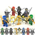 8pcs Phantom Ninja Building Block Minifigure Python Snake Monster Tribe Puzzle Assembling Building Block Doll Toy