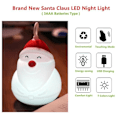 Miniatyrbillede 2 af 5: Julemand LED Natlamper USB Opladet Fjernbetjent LED Natlampe