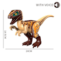 Miniatyrbild 1 av 2: Brutal Raptor Building Jurassic Blocks World Mini Dinosaur Figures Bricks Dino Toys For Children Dinosaurios G