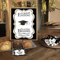 Miniatyrbillede 4 af 4: Dimissionspynt - Dimissionsfestpynt til High School Pre K - Sort og Guld