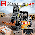 Miniatyrbild 3 av 4: Technical Remote Control Electric Forklift Building Blocks App Rc Cars Engineering Vehicle Bricks Educational Toys For Childrenwithout Original Box