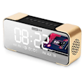 Miniatyrbild 1 av 2: Bt Speaker Radio Alarm Diy Ringtone One-click Snooze Bt Call Speaker Gold