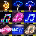 Miniatyrbillede 2 af 3: LED Neon Natlampe Skilt Engros Vægkunst Skilt Natlampe Julefødselsdagsgave Bryllupsfest Væghængende Neonlampe Boligindretning NO.7