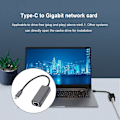 Pikkukuva 3 / 5: Usb3.0 / Type-c - Rj45 Gigabit Verkkokortti Ethernet-sovitin Kytkin USB