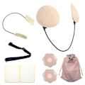 Miniatyrbild 1 av 4: Bra Kit,womens Deep Push-up Frontless Bra Kit, Strapless Push Up Bra,hidden Adjustable Design For Women Beige