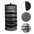 Miniatyrbild 1 av 2: 4 Layer Herb Drying Rack Net, Herb Dryer Black Mesh Hanging Dryer Rack With Zipper Drying Hanging Rack Net Mesh Drying Net Basket Foldable 4layer 60cm