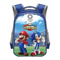 Anime Sonic -reppu opiskelijoille, polyesterikoululaukku lapsille