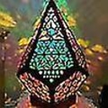 Miniatyrbilde 5 av 5: LED Fargerike Diamantlys Polarstjerne Gulvlampe Bohemia Dekor Gulvlampe