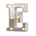 Miniatyrbillede 2 af 4: LED Marquee Bogstav Lys 26 Alfabet Lysende Bogstaver Skilt Perfekt Til Natlys Bryllup Fødselsdagsfest Julelampe Hjemmebar Dekoration B09 E