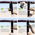 Miniatyrbild 2 av 2: Hammock Straps Hanging Straps For Swing, 150cm Outdoor Hammock Straps With Safety Carabiners For Tree Swings And Hammocks Max.