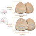 Miniatyrbild 2 av 4: 5 Pairs Bra Pads Inserts,removable, Air Cotton,foam Sponge,breathable (3colors, C/d/e Cup)
