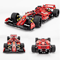 Miniatyrbillede 2 af 4: Ekspert Berømt Sportsvogn Simulation Racerbil Model Byggeklodser Kreative Billegetøj Børn Julegaver Drenge Gaver 1100 stk