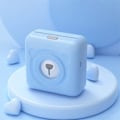 Miniatyrbild 2 av 4: Mini Smart Thermal Printer, Suitable For All Smart Phones, Memo Label Printer, Bluetooth Label Printer With 6 Rolls Of Printing Paper (blue)