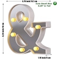 Pikkukuva 3 / 5: LED-kirjainvalot, 26 aakkosvaloa, täydellinen yövaloksi, häihin, syntymäpäiväjuhliin, joululampuksi, kodin baarisisustukseen B09 Symbol