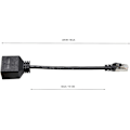 Miniatyrbild 4 av 4: Network Adapter Rj45 1 To 2,rj45 A Male-female Double Adapter (15cm) It Is Used To S  The Network