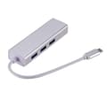 Miniatyrbillede 3 af 3: Type C Han til Ethernet Hun + 3 X Usb 3.0 / 3.1 Hun