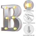 Miniatyrbillede 5 af 5: LED Marquee Bogstav Lys 26 Alfabet Lysende Bogstaver Skilt Perfekt Til Natlys Bryllup Fødselsdagsfest Julelampe Hjemmebar Dekoration B09 B