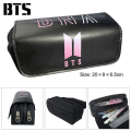 Miniatyrbild 2 av 2: Bts Children Double-layer Pencil Case Large Capacity color-3