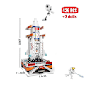 Miniatyrbild 1 av 4: City Aerospace Rocket Launch Center Architecture Building Blocks Model Ideas Space Astronaut Figures Bricks Stem Toys For Kids426pcs No Box