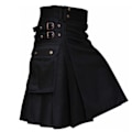 Miniatyrbild 2 av 4: Men's New Summer Scottish Skirt Pocket Plaid Contrast Stitching Pleated Skirt Men's Short XXXXL