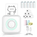 Miniatyrbild 1 av 5: Mini Pocket Sticker Printer, Bluetooth Wireless Portable Mobile Printer Machine Thermal Printer For Notes, Memo, Photo, Pocket Label Receipt Printer C option 6