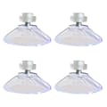 4pcs With M4 Thread 40mm Suction Cups, With Knurled Nut Clear For Kitchen