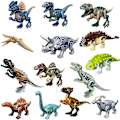 Miniatyrbillede 1 af 5: 14 stk. Jurassic Dinosaur Ankylosaurus Byggeklods Legetøj Samlet Børnelegetøj