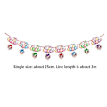 Miniatyrbild 3 av 4: 3/4/5 Pieces Christmas Banners Flags Paper Hanging Bunting Garl 2 3PCS