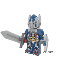 Miniatyrbild 5 av 5: 8pcs Deformed Robot Bumblebee Optimus Prime Inspector Child Puzzle Assembled Building Block Minifigure Toy