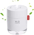 Plants Humidifier , Silent Portable Humildifier , 500ml Quiet Air Humidifier With Two Adjustable Mist Mode And With Night Light , Waterless Auto-off
